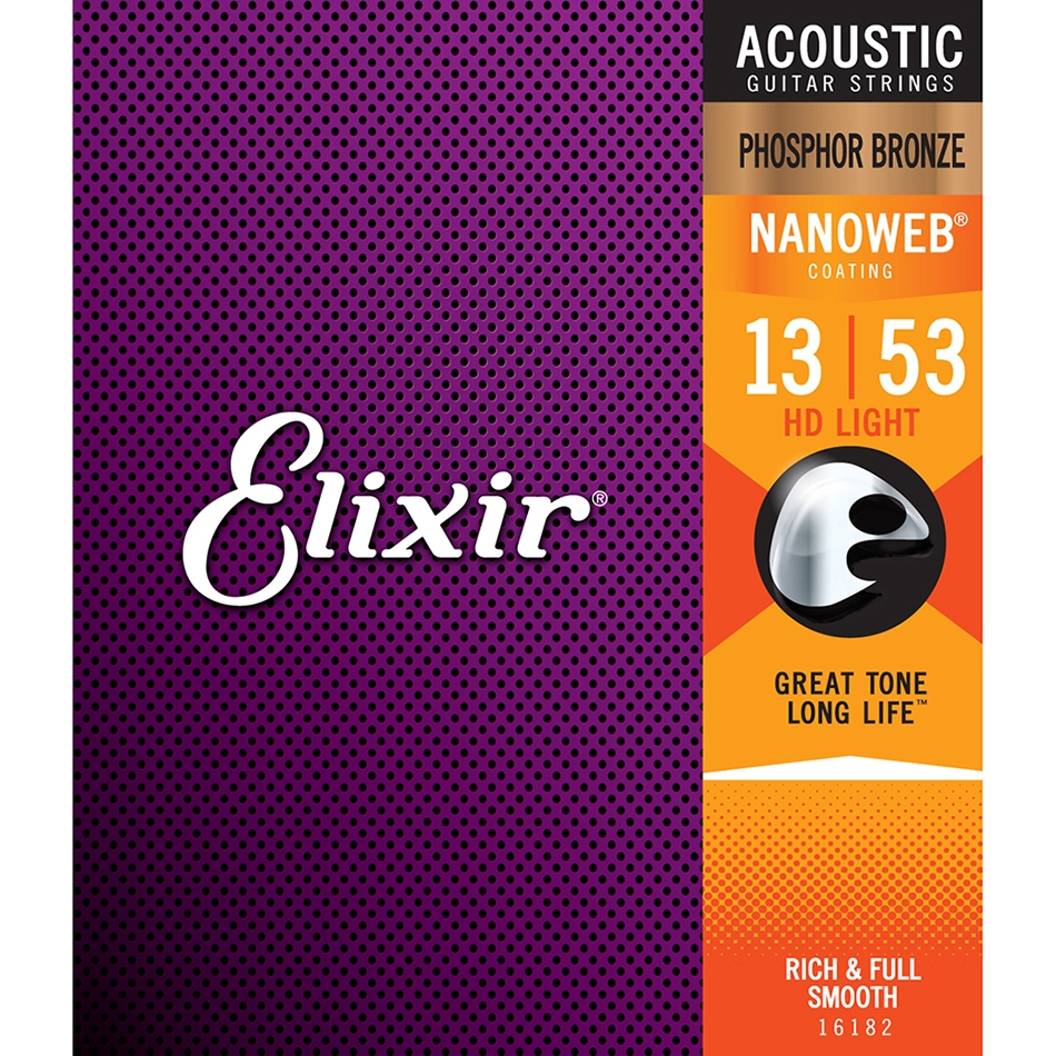 Elixir Guitar Strings, HD Light (.013-.053)-78689