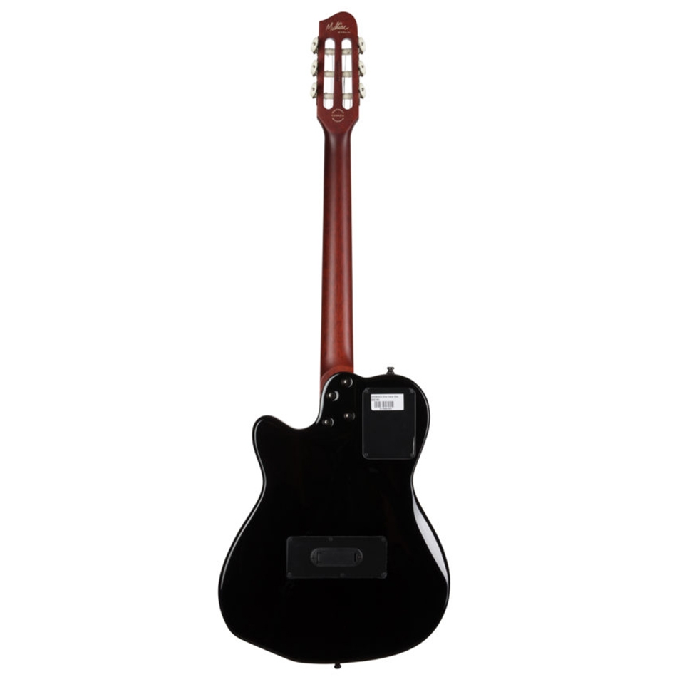 Godin ACS-SA Slim Multiac Series nylon electric guitar, Maple Neck, w/VBGAC gig bag, Richlite FB, Black Pearl-78555