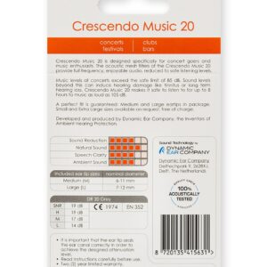 Dynamic Ear Crescendo Music 20 PR-1563 (PR-1780)-79063