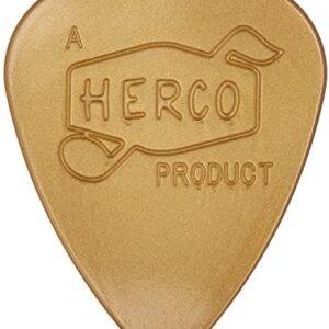 Jim Dunlop Herco Vintage 66' Nylon Pick, Gold (36bg)-0
