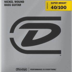 Jim Dunlop Bass Nickel Super Bright Strings, 40-100-0