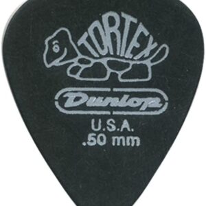 Jim Dunlop Tortex Pitch Black Standard Pick, 0.50mm (72bg)-0