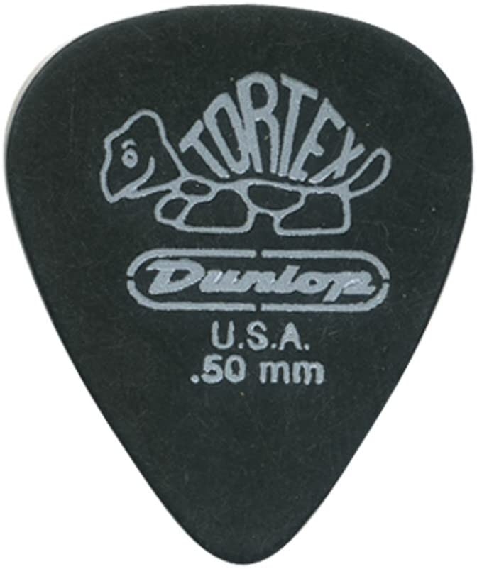Jim Dunlop Tortex Pitch Black Standard Pick, 0.50mm (72bg)-0