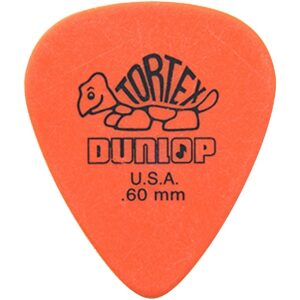 Jim Dunlop Tortex Standard Pick, .60 (72 BG, Orange)-0