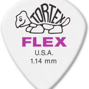 Jim Dunlop Tortex Flex III XL Pick, 1.14mm (72bg)-0