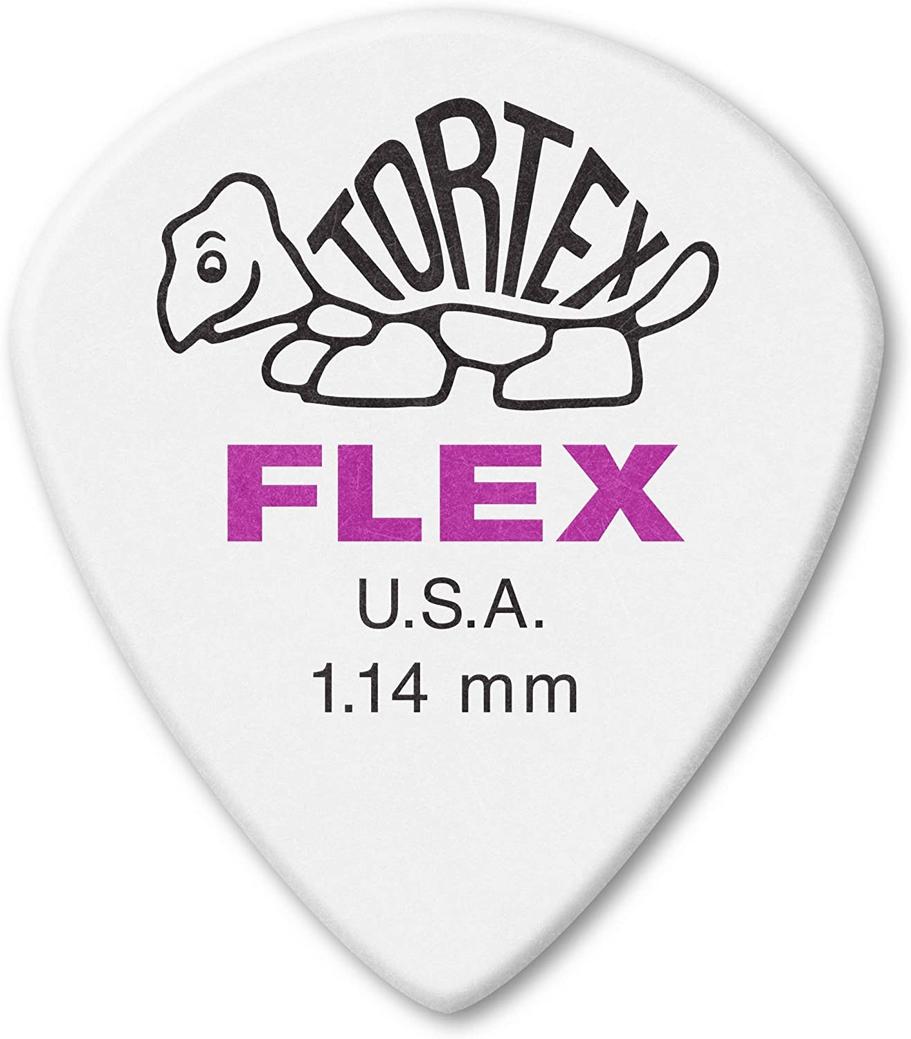 Jim Dunlop Tortex Flex III XL Pick, 1.14mm (72bg)-0