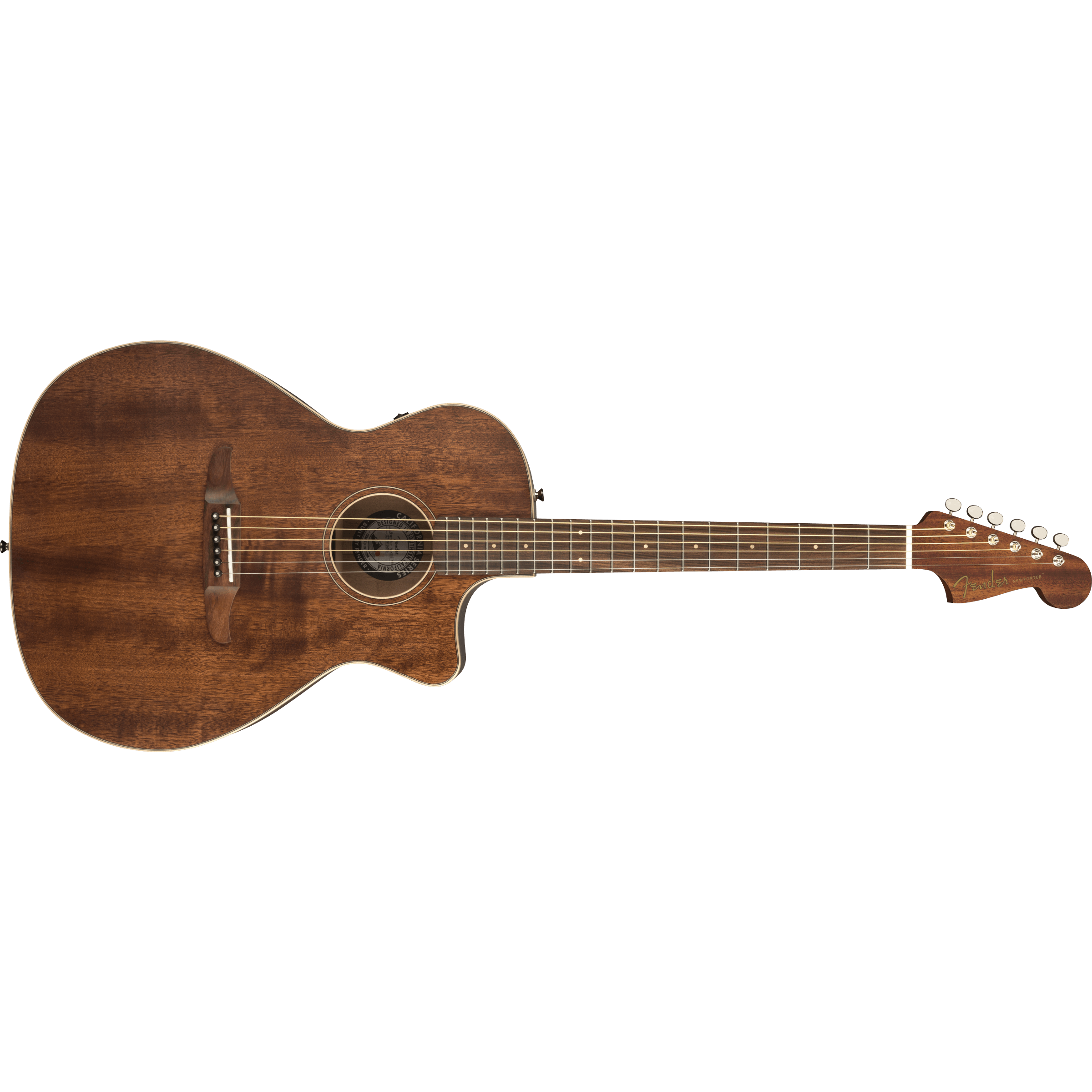 Fender Newporter Special with Gig Bag, All Mahogany, Pau Ferro 