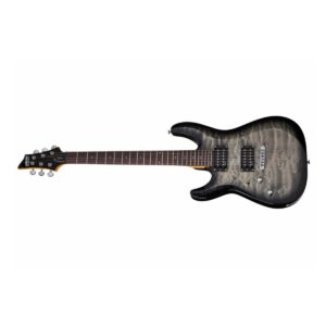 Schecter 448 C-6 Plus LH Guitar, Charcoal Burst-83376
