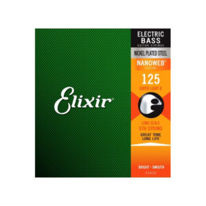 Elixir 15425 Nanoweb Coated Electric Bass .125, Single String-0