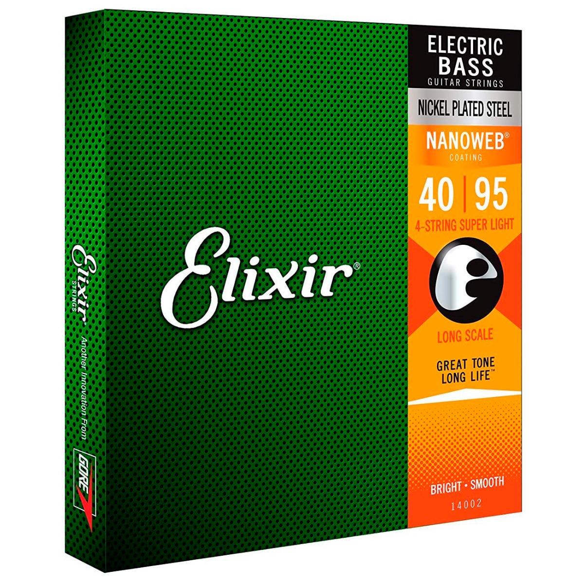 Elixir Strings 14002 Nanoweb Super Light Long Scale Electric Bass Strings-0