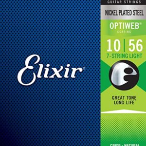 Elixir 19057 Optiweb Light Nickel-Plated 7 String set 10-56-0