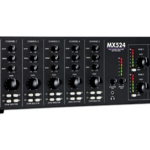 ART MX524 Five Channel Four Zone Mic/Line Mixer-0