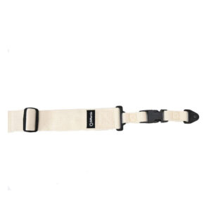 DiMarzio Cotton Cloth 2-inch ClipLock Guitar Strap, Natural, Extra Short-0