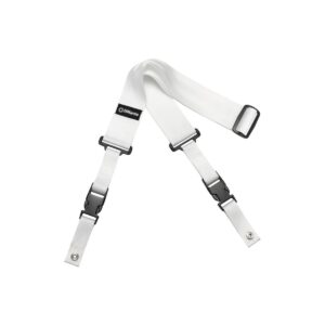 DiMarzio 2-inch Nylon ClipLock Guitar Strap, Extra-Short, White-0
