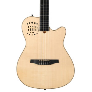 Godin Multiac Nylon Deluxe Acoustic-Electric Guitar Guitar - Natural w/ Gigbag-0