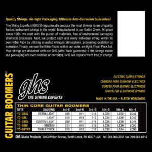 GHS Thin Core Boomer Guitar Strings, Custom Light 09-46-139220
