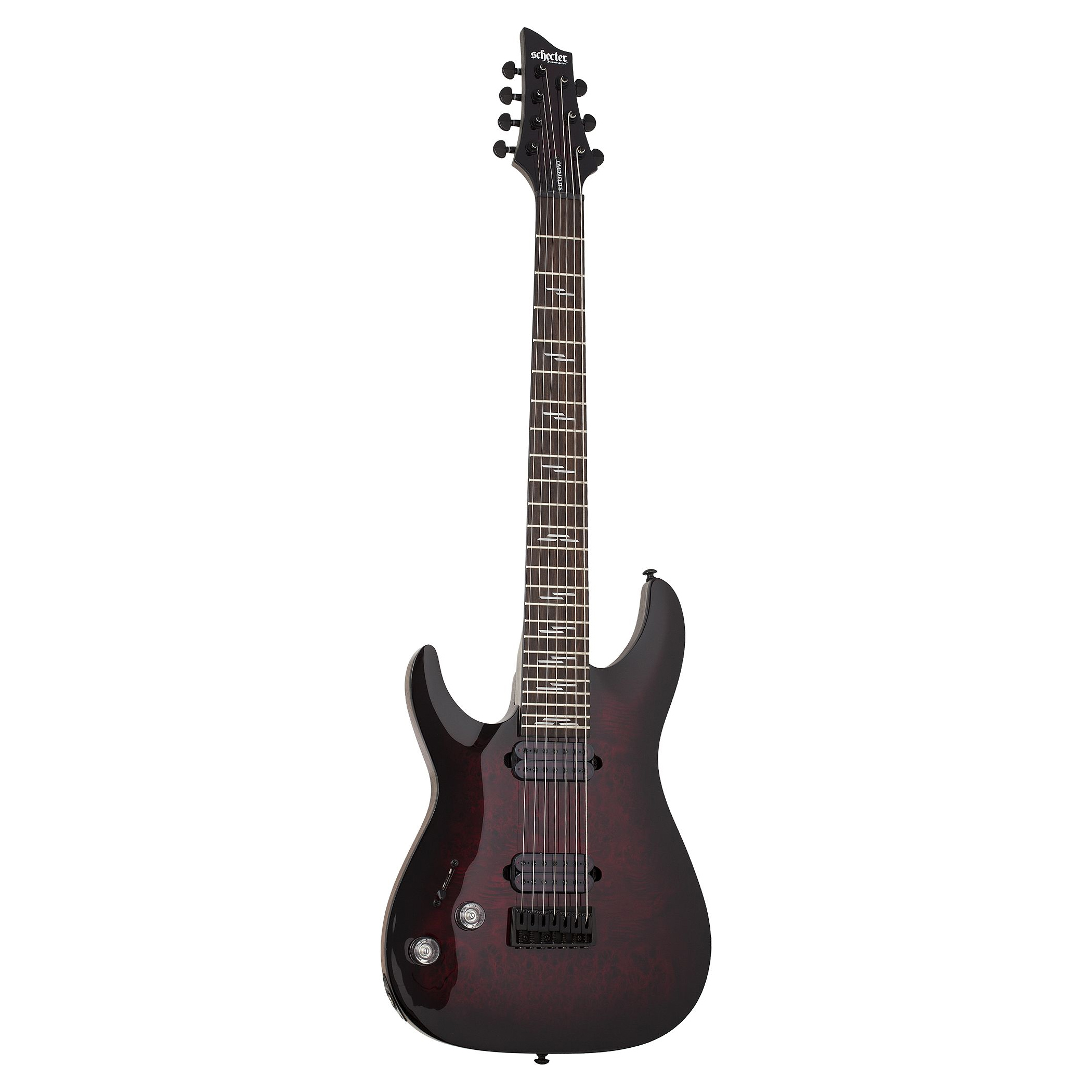 Schecter 2459-SHC 6-String LH Omen Elite-6 Electric Guitar – Black Cherry Burst-0