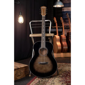 Washburn Novo S9 Bella Tono Studio Acoustic Guitar (Gloss Charcoal Burst)-0