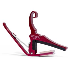 Kyser KG6RA Quick-Change Acoustic Capo-Red-0