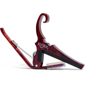 Kyser Quick-Change Capo - Rosewood Spring-loaded Guitar Capo-0