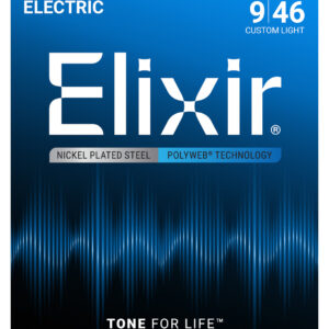 Elixir 12025 Nickel Plated Steel Electric Guitar Strings 09-46
