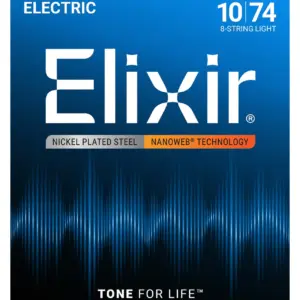 Elixir 12062 Nickel-Plated Steel Electric Guitar Strings 10-74