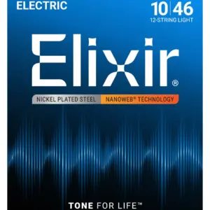 Elixir 12450 Nickel-Plated Steel Electric Guitar Strings 10-46