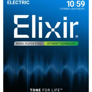 Elixir 19074 Nickel Plated Steel Electric Guitar Strings 10-59