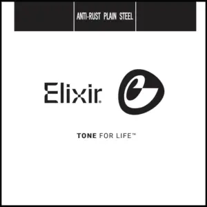 Elixir 13022 Anti-Rust Plain Steel Electric Guitar String .022