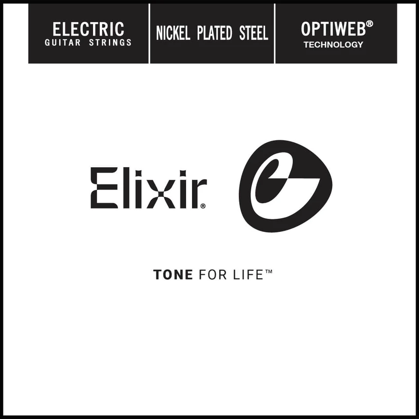 Elixir 16224 Nickel Plater Steel Electric Guitar String .024